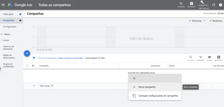Nova campanha no YouTube